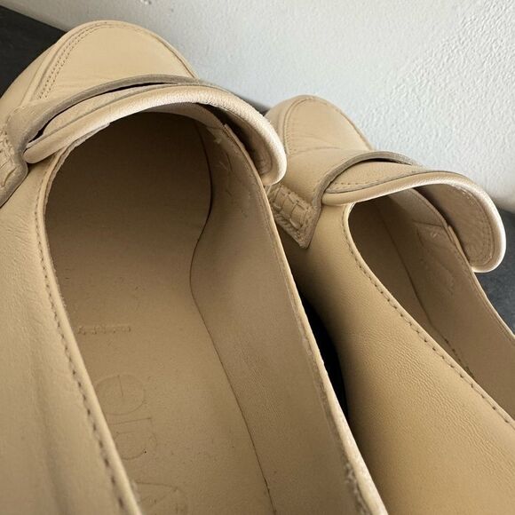 Aeyde Ruth Leather Cream Loafers 38 - Picture 10 of 10
